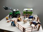 Playmobil Tractor, kar paarden, Comme neuf, Enlèvement, Playmobil en vrac