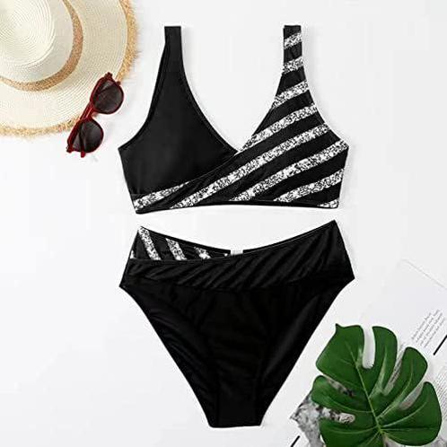 dames bikini set tweedelig badpak badmode maat M gestreept, Kleding | Dames, Badmode en Zwemkleding, Nieuw, Bikini, Zwart, Ophalen of Verzenden