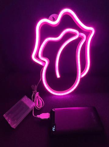 Neon Light Roze Tong beschikbaar voor biedingen