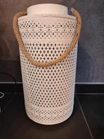 Lantaarn/windlicht, Ophalen, 25 tot 50 cm, Wit, Zo goed als nieuw
