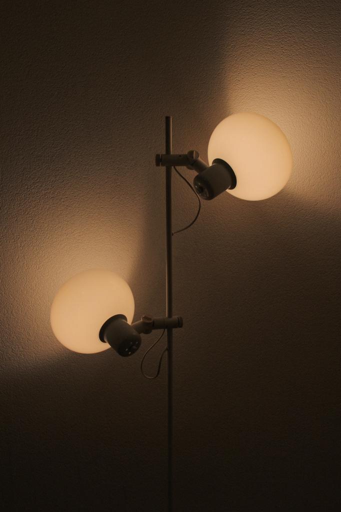 Vintage Herda Vloerlamp Wit Mushroom Verstelbaar Space Age, Huis en Inrichting, Lampen | Wandlampen, Gebruikt, Kunststof, Ophalen of Verzenden