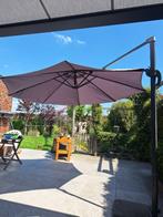 Zweefparasol 3meter met voet en betonelementen, Ophalen, Kantelbaar, Gebruikt, 2 tot 3 meter