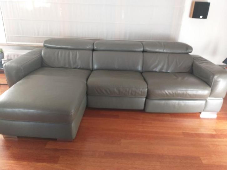 Canapé cuir, Huis en Inrichting, Zetels | Zetels, Gebruikt, Driepersoons, 250 tot 300 cm, 100 tot 125 cm, Leer, Ophalen
