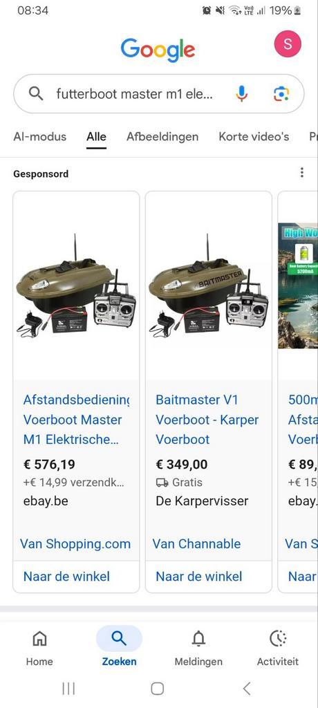 boot Master M1 Elektro , afstandsbediening wft06x, Watersport en Boten, Hengelsport | Karpervissen, Gebruikt, Ophalen of Verzenden