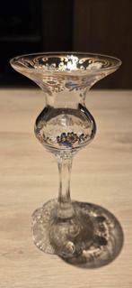 Rosenthal kandelaar met bloemetjesversiering., Antiek en Kunst, Antiek | Glaswerk en Kristal, Ophalen of Verzenden