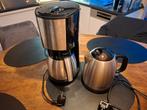 Koffiezet en waterkoker geborsteld staal. Gebruikt, Elektronische apparatuur, Koffiezetapparaten, Ophalen, Gebruikt