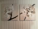 Muurdecoratie - bloem x2, Antiek en Kunst, Ophalen
