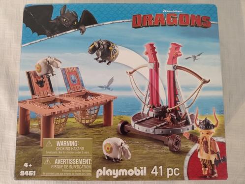 Playmobil Dragons 9461 - Gueulfor met ballist gooit schapen, Kinderen en Baby's, Speelgoed | Playmobil, Ophalen of Verzenden