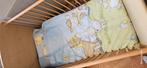 Kinderledikant licht hout met blauwe lijn, Kinderen en Baby's, Ophalen, Gebruikt, Matras