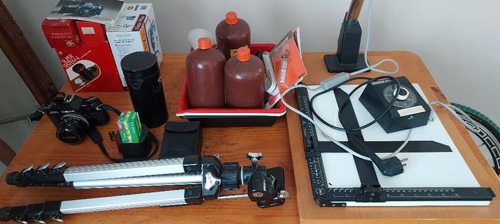 foto en foto ontwikkellaar materiaal, TV, Hi-fi & Vidéo, Appareils photo analogiques, Utilisé, Reflex miroir, Canon, Enlèvement