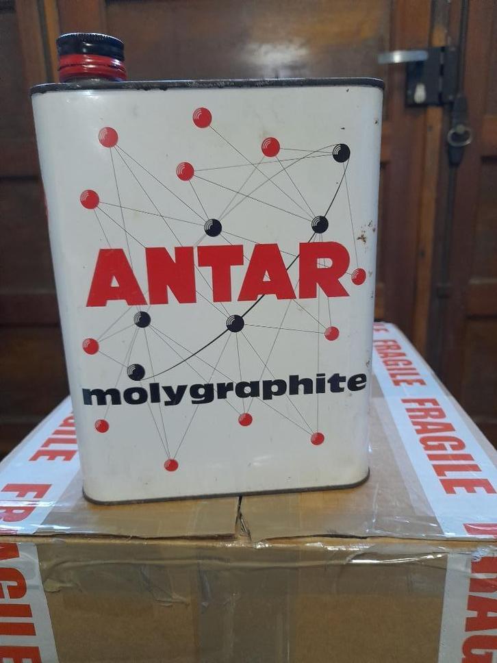 oude lege antar molygrafiet oliekan, Verzamelen, Merken en Reclamevoorwerpen, Gebruikt, Overige typen, Verzenden