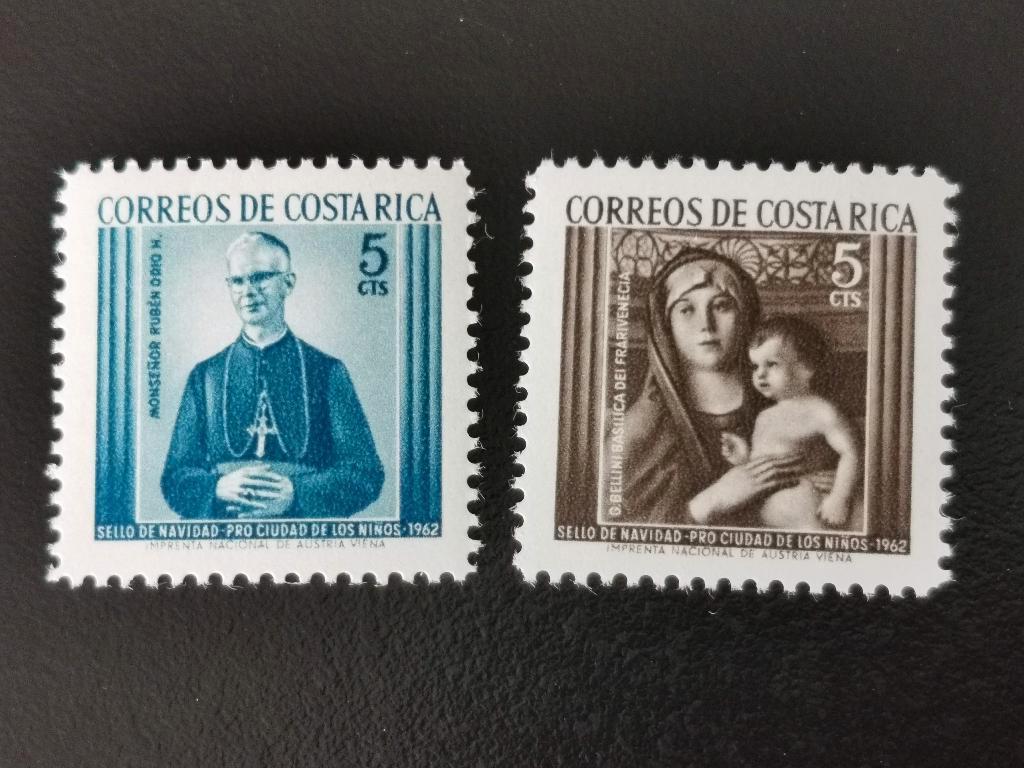 Costa Rica 1962 - Noël, timbre supplémentaire obligatoire **, Enlèvement ou Envoi, Non oblitéré, Amérique centrale