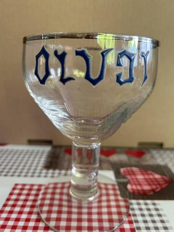 Verre Orval dit Olvai émaillé de collection, Enlèvement ou Envoi, Utilisé, Verre ou Verres, Autres marques