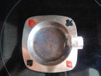 Vintage kaartspel metalen asbak, Verzamelen, Ophalen of Verzenden, Gebruikt, Asbak