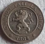 België; Mooie 10 centimes 1864 KM 22 Key date, Postzegels en Munten, Munten | België, Verzenden, Overig, Losse munt
