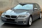 BMW 520D Luxury Line / Automaat / Led / Navi / Pano / Leder., Cuir, Argent ou Gris, Entreprise, 5 portes
