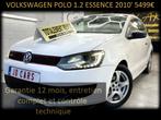 VOLKSWAGEN POLO 1.2 ESSENCE ‼️GARANTIE 1 AN CTOK‼️, Voorwielaandrijving, Euro 5, Stof, Zwart