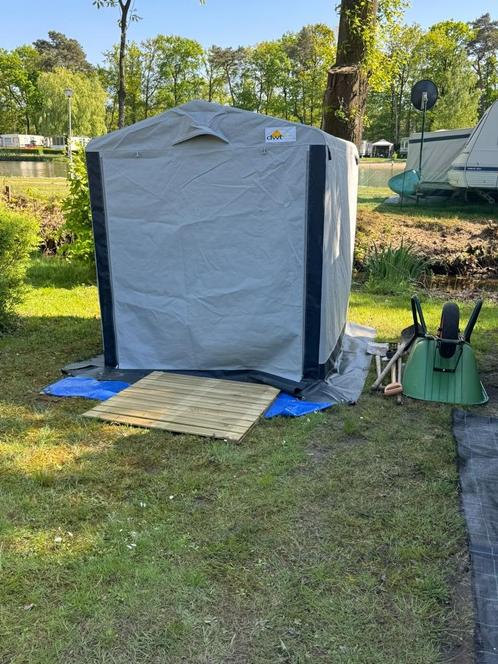 Schuurtent, Caravans en Kamperen, Tenten, Zo goed als nieuw, Ophalen
