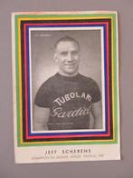 1947 Fankaart Jef Scherens 7 Wereldkampioen Tubolari Gardiol, Verzenden, Zo goed als nieuw, Poster, Plaatje of Sticker