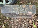 Oude kleine metalen kist 61 klopt op de sluiting, Ophalen of Verzenden, Gebruikt, Metaal