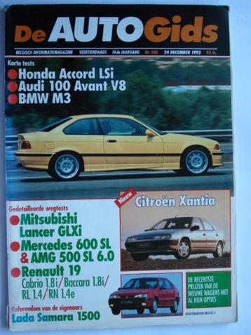 AutoGids 345 BMW M3 Citroën Xantia Renault 19 Lada Samara beschikbaar voor biedingen