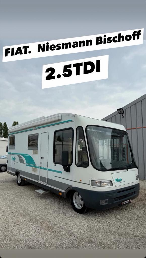 Camoing car Fiat FLAIR Niesmann Bischoff Garantie 12 Mois !, Caravans en Kamperen, Mobilhomes, Bedrijf, tot en met 6, Integraal