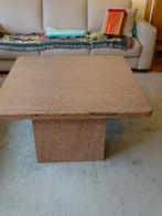 Massieve marmeren salontafel (1m x 1 m), Ophalen, Overige materialen, 50 tot 75 cm, Vierkant