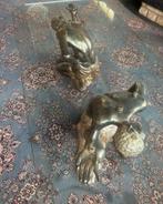 Unieke salontafel met houten sculpturen – Afrikaanse figuren, Antiek en Kunst, Ophalen