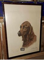 gravure epreuve d artiste signe leon danchin, Antiek en Kunst, Ophalen of Verzenden