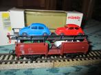 Marklin wagon 4613 avec 4 VW, Hobby en Vrije tijd, Ophalen of Verzenden, Zo goed als nieuw, Wagon, Märklin