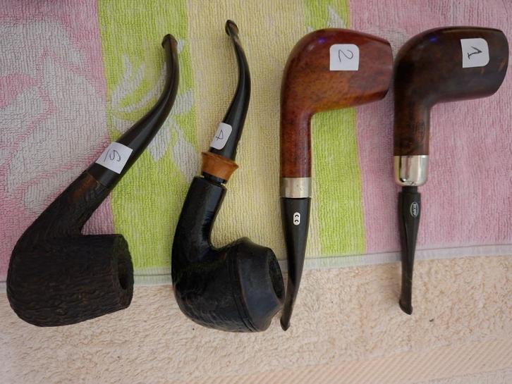 set van 12 pijpen Chacom, Lambolay, Ropp etc., Verzamelen, Rookartikelen, Aanstekers en Luciferdoosjes, Gebruikt, Overige typen