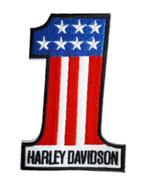 Patch Harley Davidson Number 1 - 66 x 98 mm, Nieuw