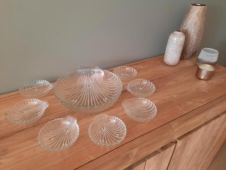 Service à salade vintage d'Anchor Hocking, Antiquités & Art, Antiquités | Verre & Cristal, Enlèvement