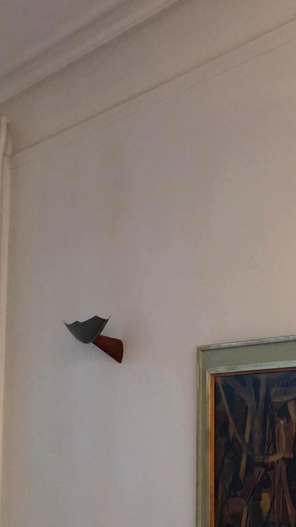 Wandverlichting Arteluce Servul W, Huis en Inrichting, Lampen | Wandlampen, Glas, Hout, Metaal, Ophalen of Verzenden