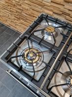 🔥Luxe Fornuis Boretti 100 cm antraciet + rvs 6 pit 2 ovens, Elektronische apparatuur, 60 cm of meer, 5 kookzones of meer, Vrijstaand
