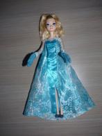 Elsa Disney Frozen Pop met blauwe glitterjurk, Autres types, Utilisé, Enlèvement ou Envoi