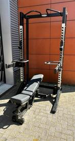 Technogym Pure Strength Halfrack, 147,5kg Gewichten , Bankje, Sport en Fitness, Ophalen, Gebruikt, Overige typen