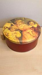 Blik, koektrommel, hoogte 9 cm, diameter 20 cm, Enlèvement