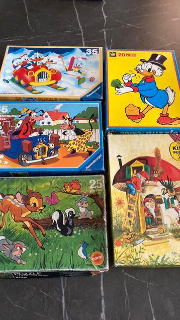 Puzzels 20/25/35 stuks. beschikbaar voor biedingen