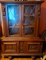 Antieke vitrine kast, Huis en Inrichting, Kasten | Buffetkasten, Ophalen, Gebruikt, 100 tot 150 cm, 150 tot 200 cm