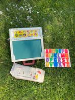 Fisher-price lessenaar schrijfbord vintage engelstalig, Ophalen of Verzenden