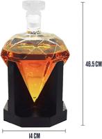 Diamant decanteerkaraf SNELLE GRATIS LEVERING, Antiek en Kunst, Verzenden