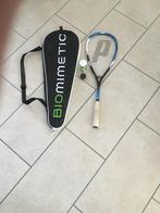 Squash racket met hoes, Sport en Fitness, Squash, Ophalen, Gebruikt, Racket, Met hoes