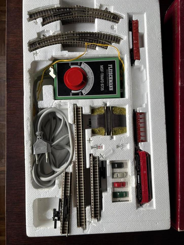 Fleuschmann train miniature piccolo set cfr Marklin, Hobby en Vrije tijd, Modeltreinen | N-Spoor, Zo goed als nieuw, Wagon, Ophalen