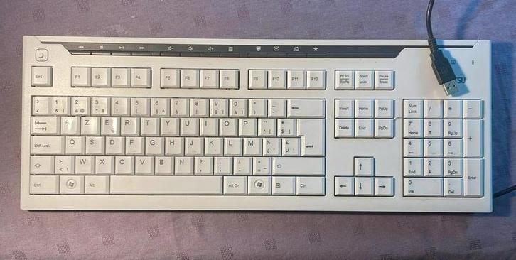 AZERTY keyboard Fujitsu, Informatique & Logiciels, Claviers, Comme neuf, Azerty, Enlèvement ou Envoi