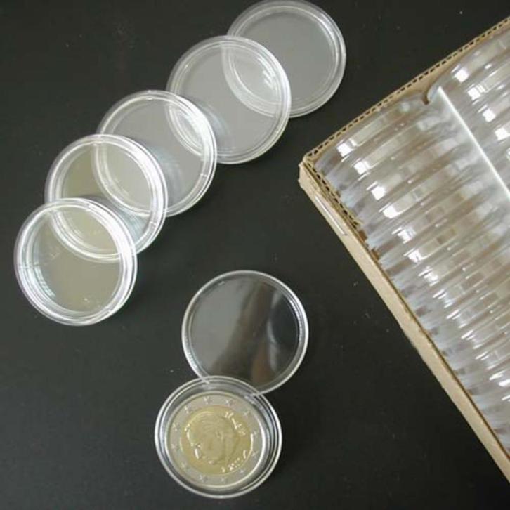 50 capsules voor munten, Postzegels en Munten, Munten en Bankbiljetten | Toebehoren, Ophalen of Verzenden