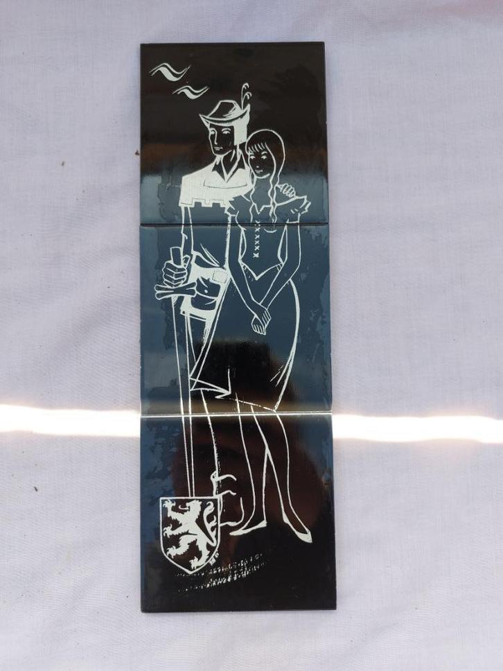 Tekening op tegels, Huis en Inrichting, Woonaccessoires | Schilderijen, Tekeningen en Foto's, Schilderij, Ophalen