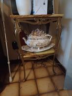 Antieke bijzettafel marmer, Antiek en Kunst, Ophalen