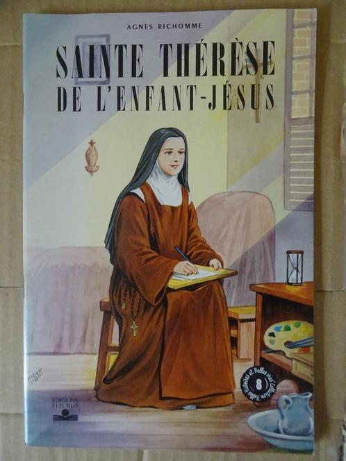 Religieus boek strip Theresia Agnes Richomme Sainte Thérèse, Verzamelen, Religie, Zo goed als nieuw, Christendom | Katholiek, Boek