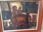 Olieverf schilderij oud werk, Ophalen
